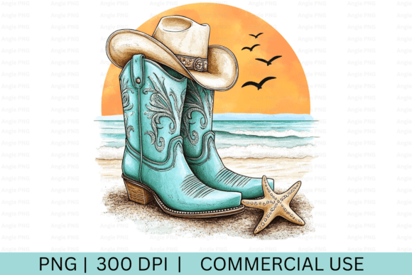 Coastal Cowgirl Boots, Western Boots PNG