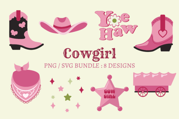 Cowgirl Clipart Bundle 2