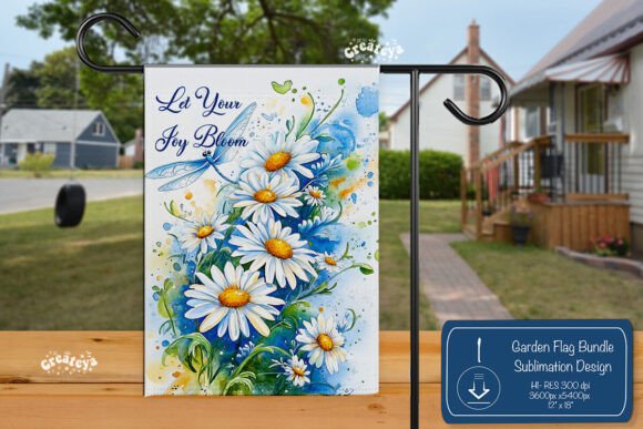 Daisy Summer Spring Garden Flag Png