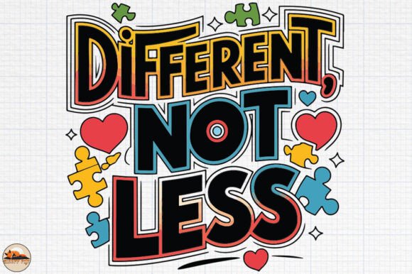 Different Not Less, Autism Graphic Tee
