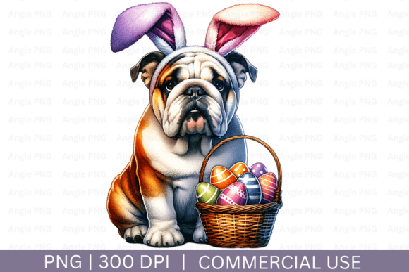 Easter Bulldog, English Bulldog PNG