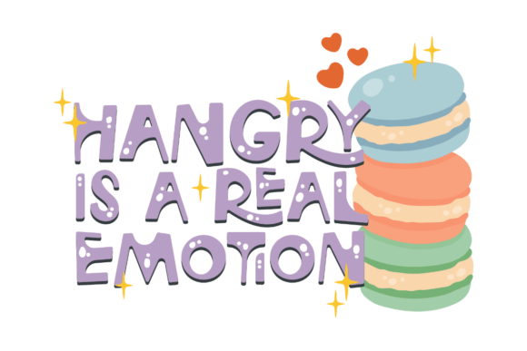 Hangry Vibes Embroidery Design