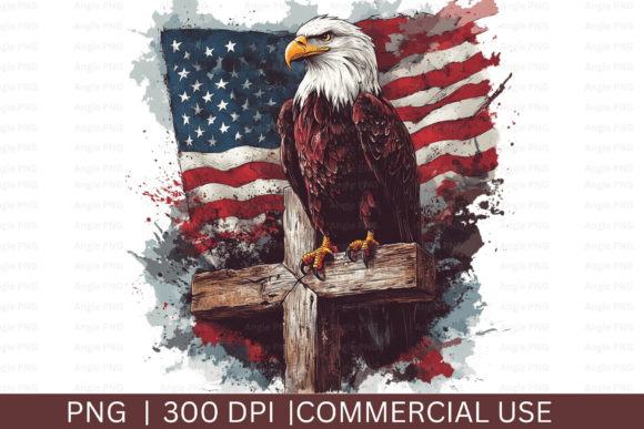 Patriotic Eagle, USA Flag, 4th of July
