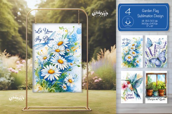 Summer Spring Garden Flag Png Yard Sign