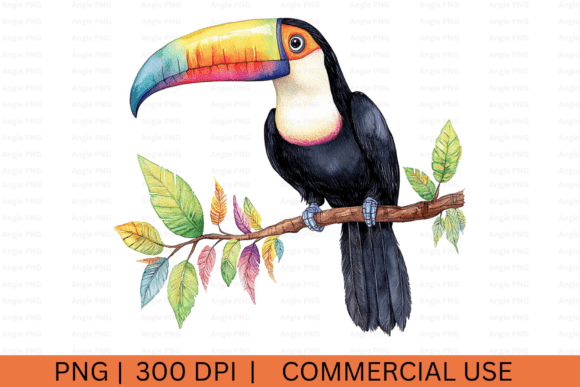 Summer Toucan, Tropical Bird PNG